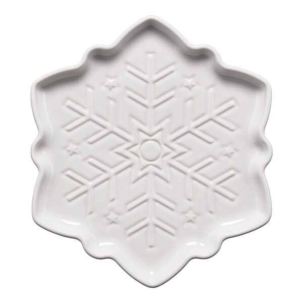 Snowflake Shaped Plate 9 Inch