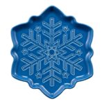 Snowflake Shaped Plate 9 Inch