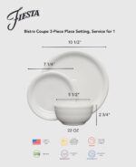 Bistro Coupe 3-Piece Place Setting, Service for 1 - Image 3